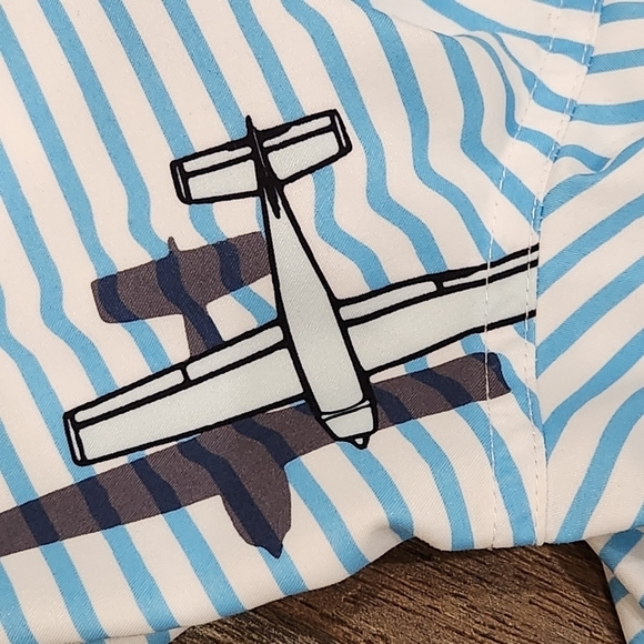 Boardies Men’s Swim Shorts Trunks Striped Blue White Size Medium - Picture 10 of 16